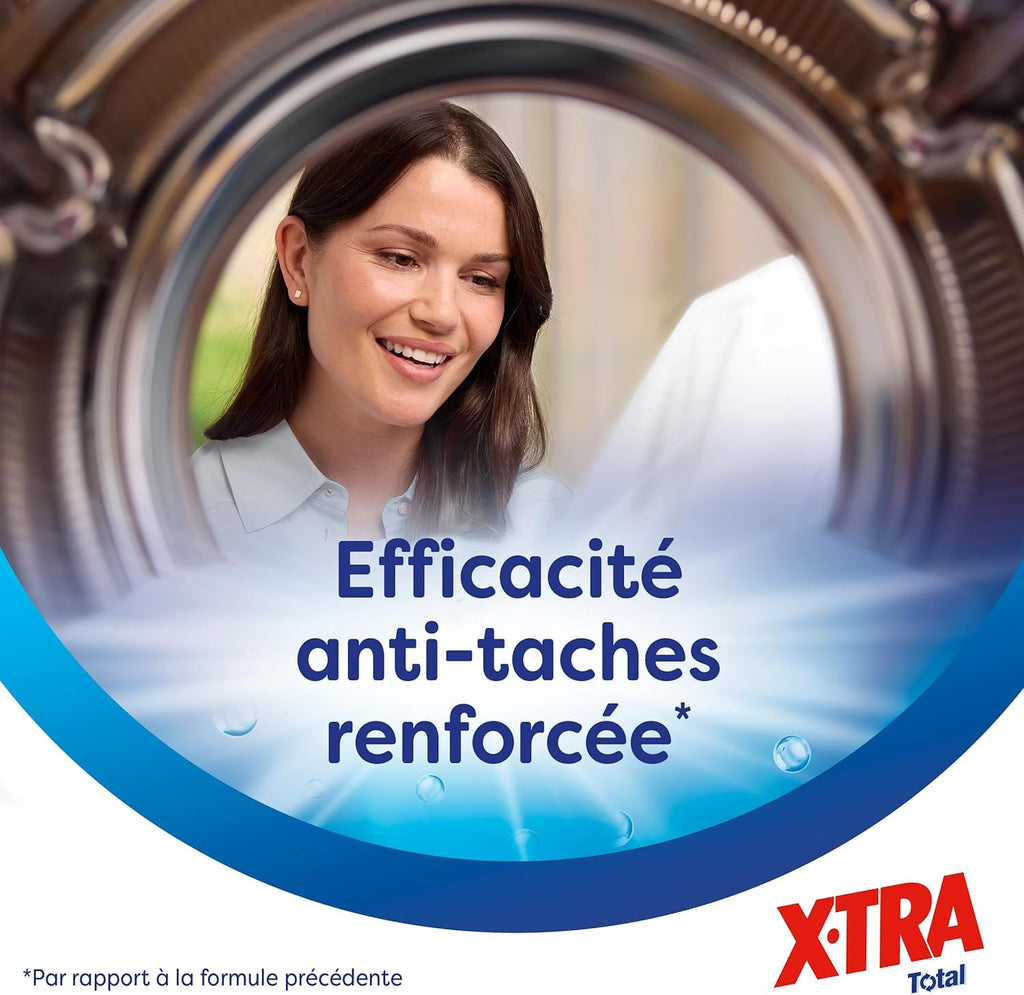 X-TRA Total 4+1 Lessive Liquide Tous Textiles 1 215 L (27 Lavages)