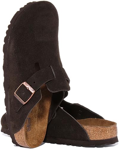 Birkenstock Boston Cuir d'agneau (Regular) Mocca