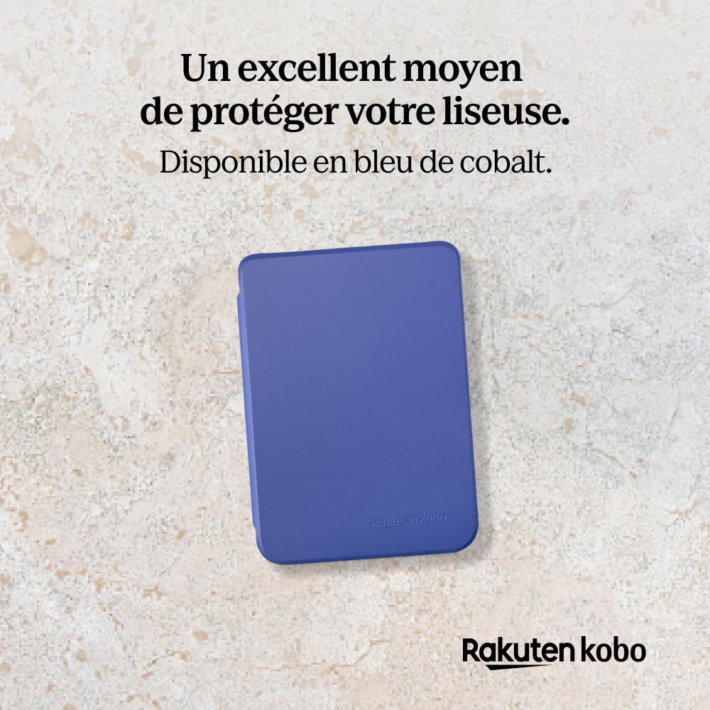 Kobo SleepCover Étui basique pour Kobo Clara Colour/BW - Bleu de cobalt