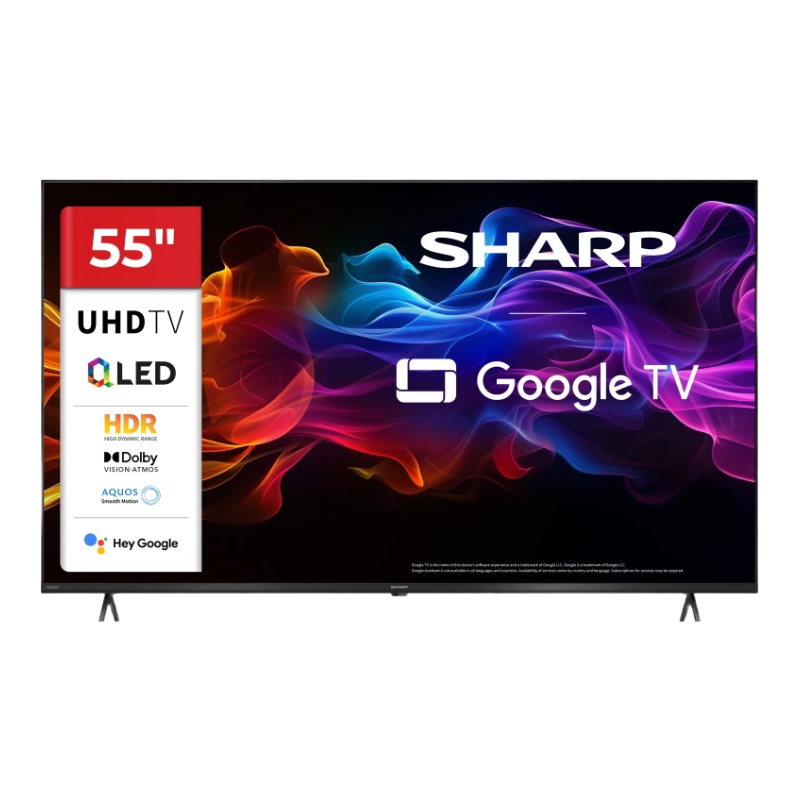 Sharp 55HP5265E Téléviseur 4K Ultra HD QLED Google TV - 140 cm