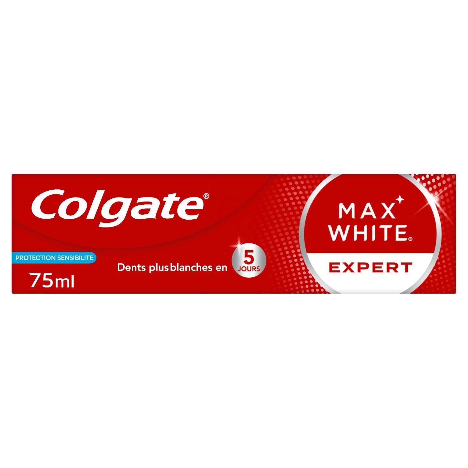 COLGATE Max white dentifrice expert protection sensibilité - 75 ml