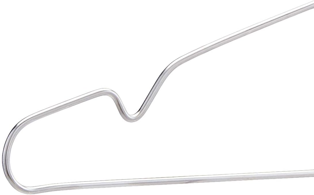 ANQI Lot de 50 cintres en acier inoxydable - Argent