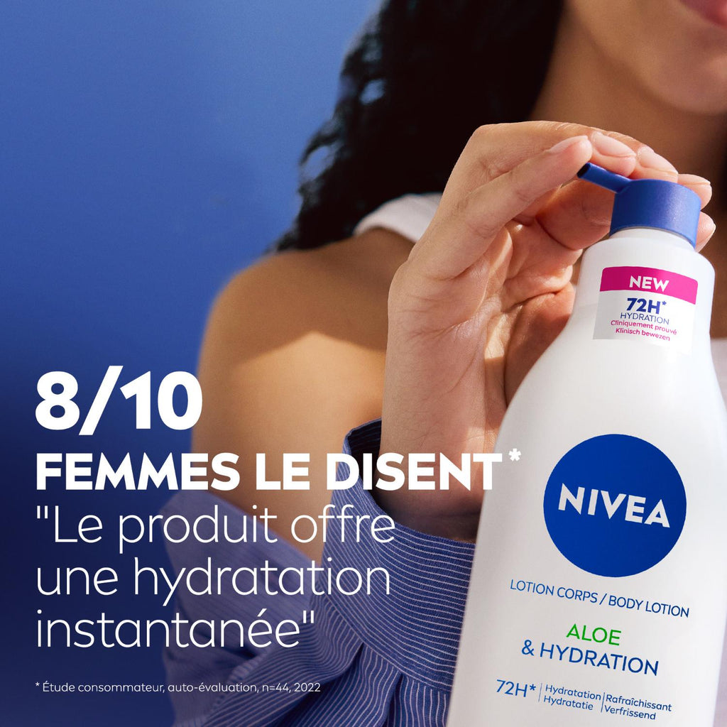 NIVEA Lait Corps Aloe & Hydratation Peaux Normales à Sèches 400ml