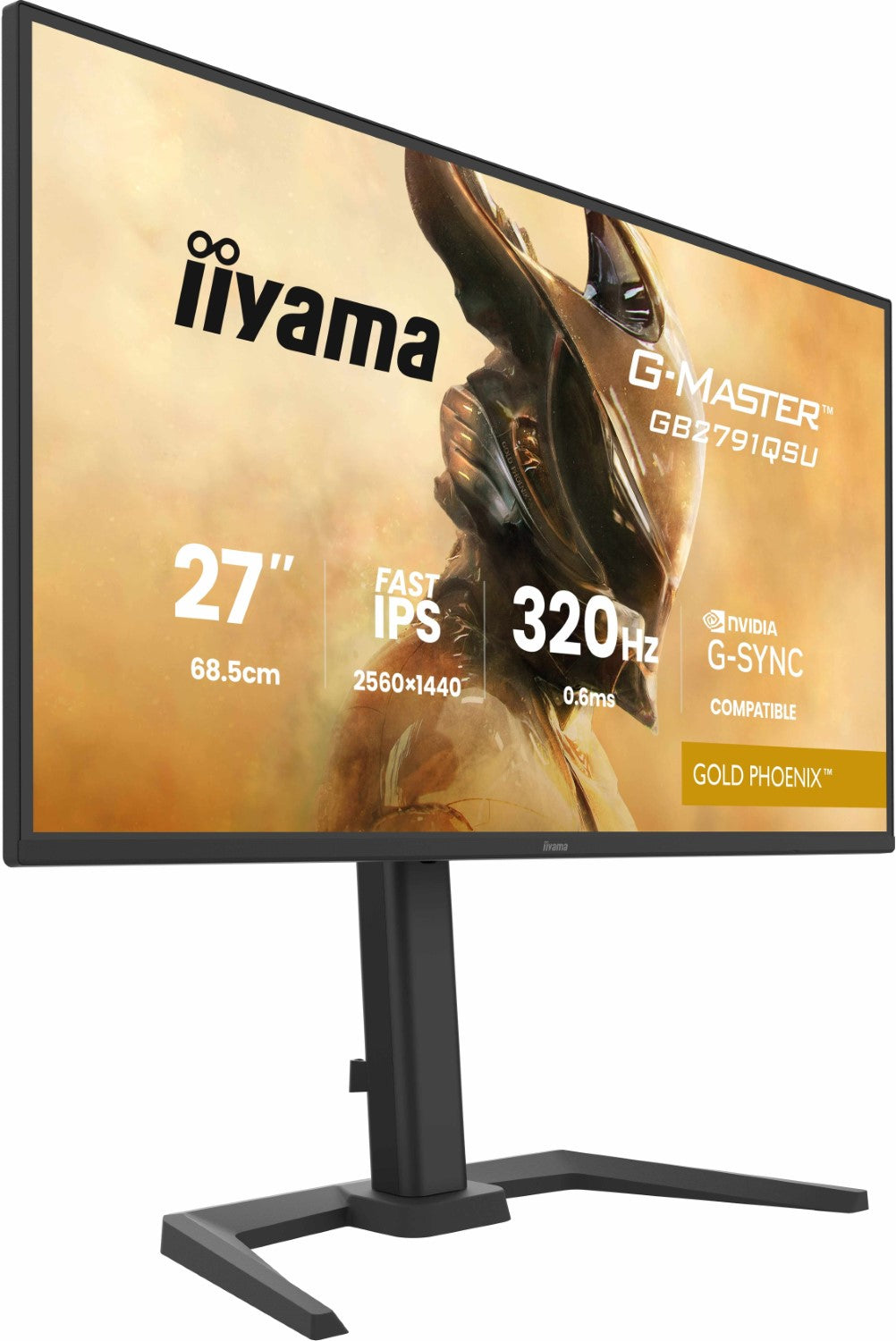 iiyama G-Master Gold Phoenix GB2791QSU-B1 Moniteur d'ordinateur 68,6 cm 2560 x 1440 pixels Wide Quad HD Noir