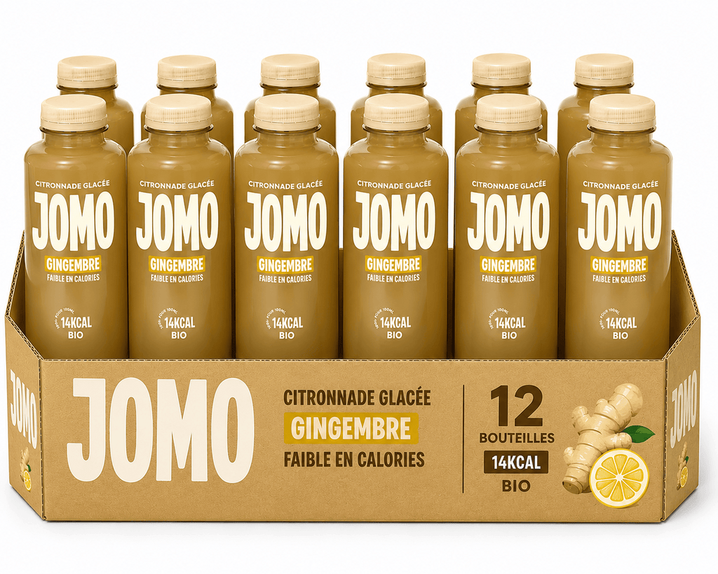 JOMO Citronnade glacée gingembre pack de 12x35cl
