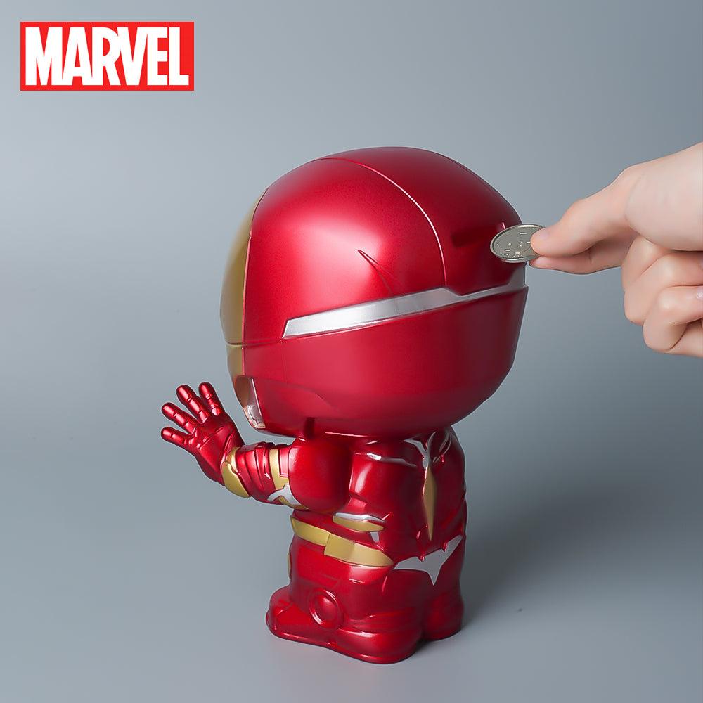 Tirelire Marvel Iron Man Officielle 3D en PVC Étanche et Anti‑Chocs – Figurine Décorative de Collection, Boîte à Monnaie, Organiseur de Bureau, Idée Cadeau