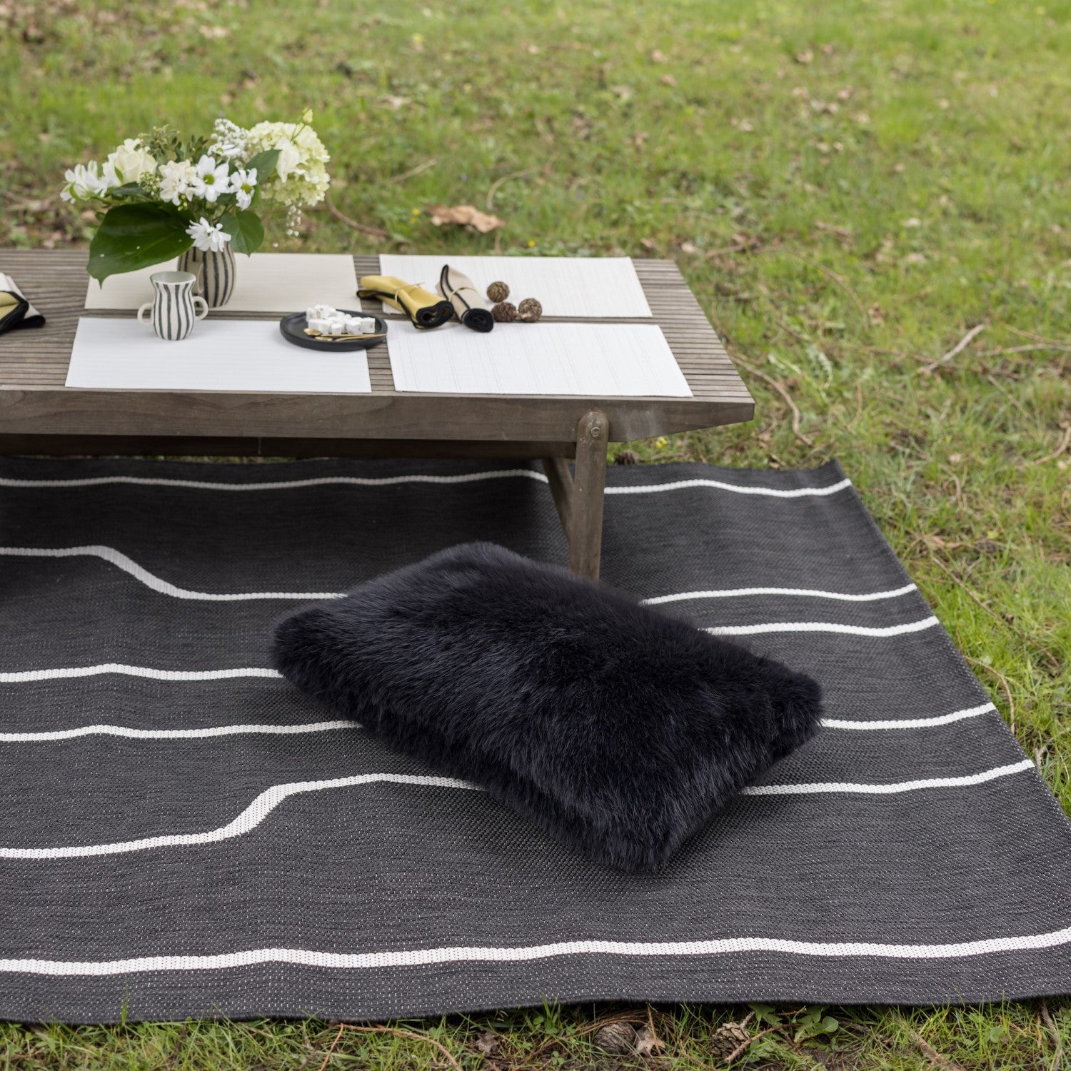 VIVARAISE Tapis Damon outdoor tonnerre - 200 x 290 cm