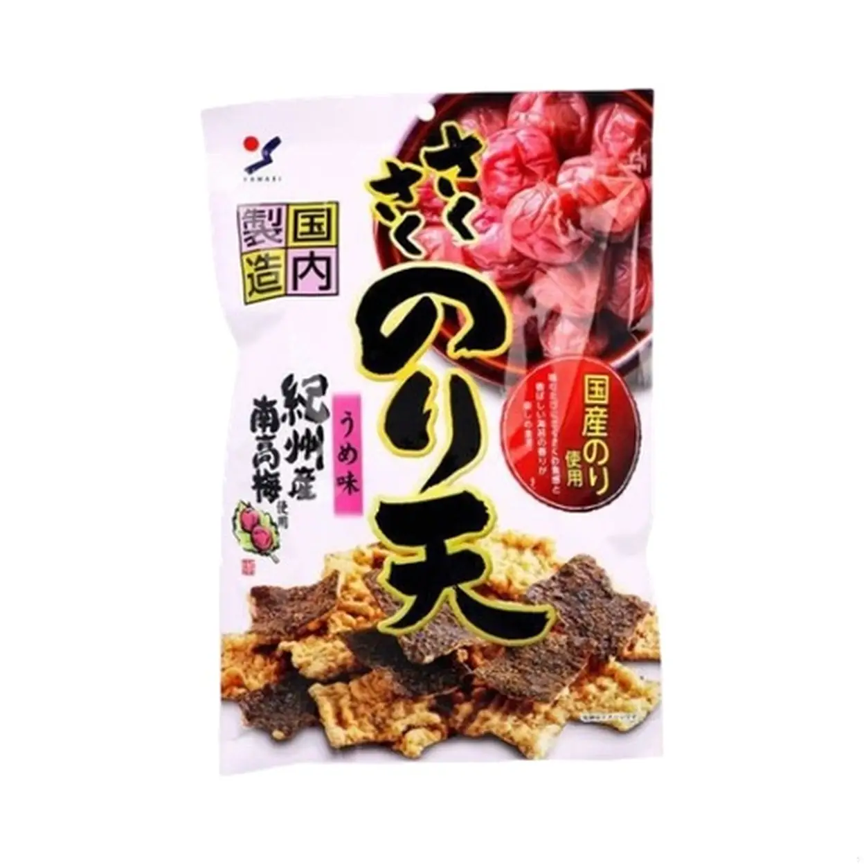 Yamaei Chips de nori croustillantes saveur prune 70 g