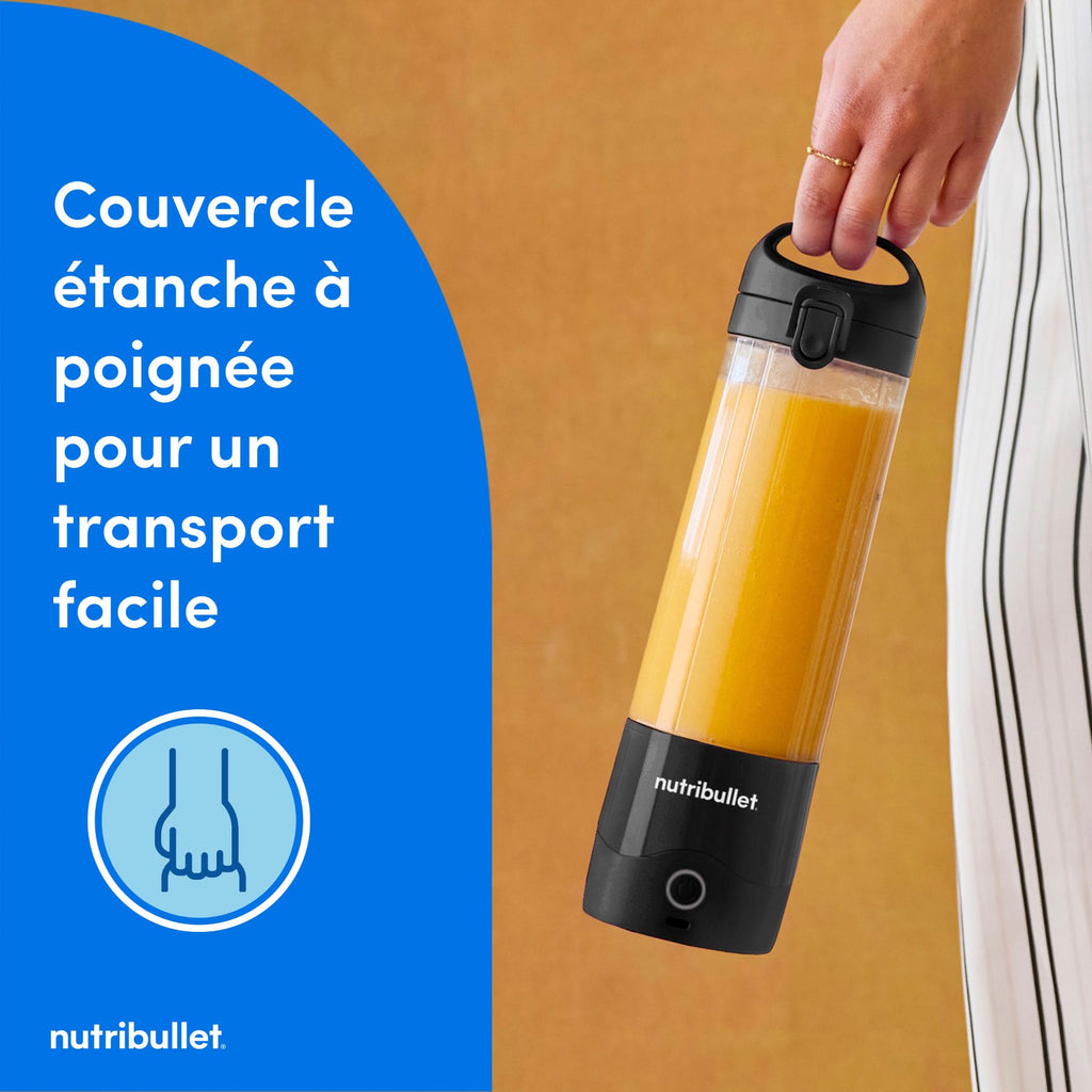nutribullet Portable, Blender Personnel Rechargeable USB, NBP003B, Noir