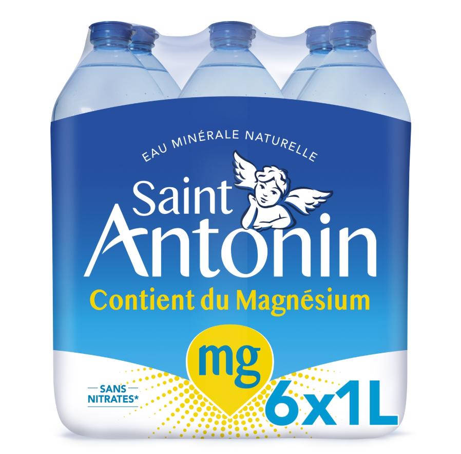 SAINT ANTONIN Eau minérale naturelle plate 6x1 L