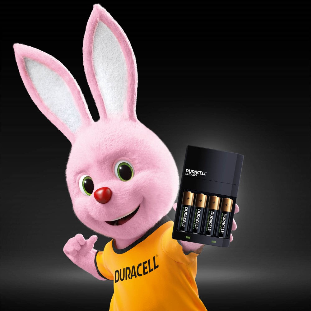 DURACELL Chargeur de piles en 4 heures pour 2 piles AA et 2 piles AAA rechargeables