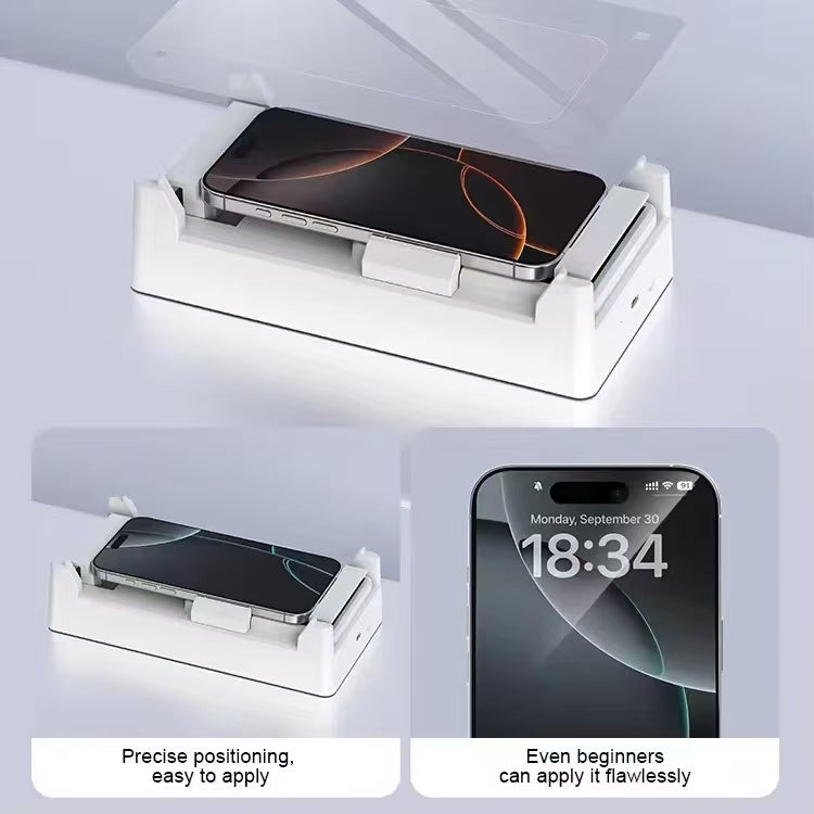 VoxorAI Protection d'écran pour iPhone 16plus, verre trempé, film de confidentialité à 360°, indispensable pour les déplacements, application instantanée et fixation automatique