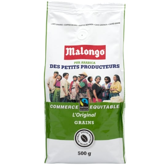 MALONG Café moulu équitable Petit Producteur grand format 500 g