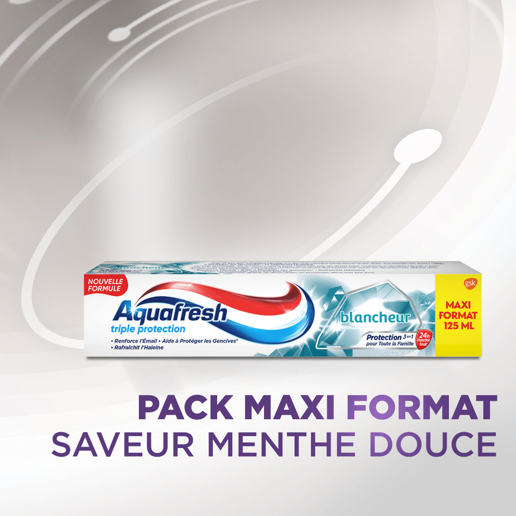 AQUAFRESH Dentifrice Triple Protection Blancheur - 125 ml