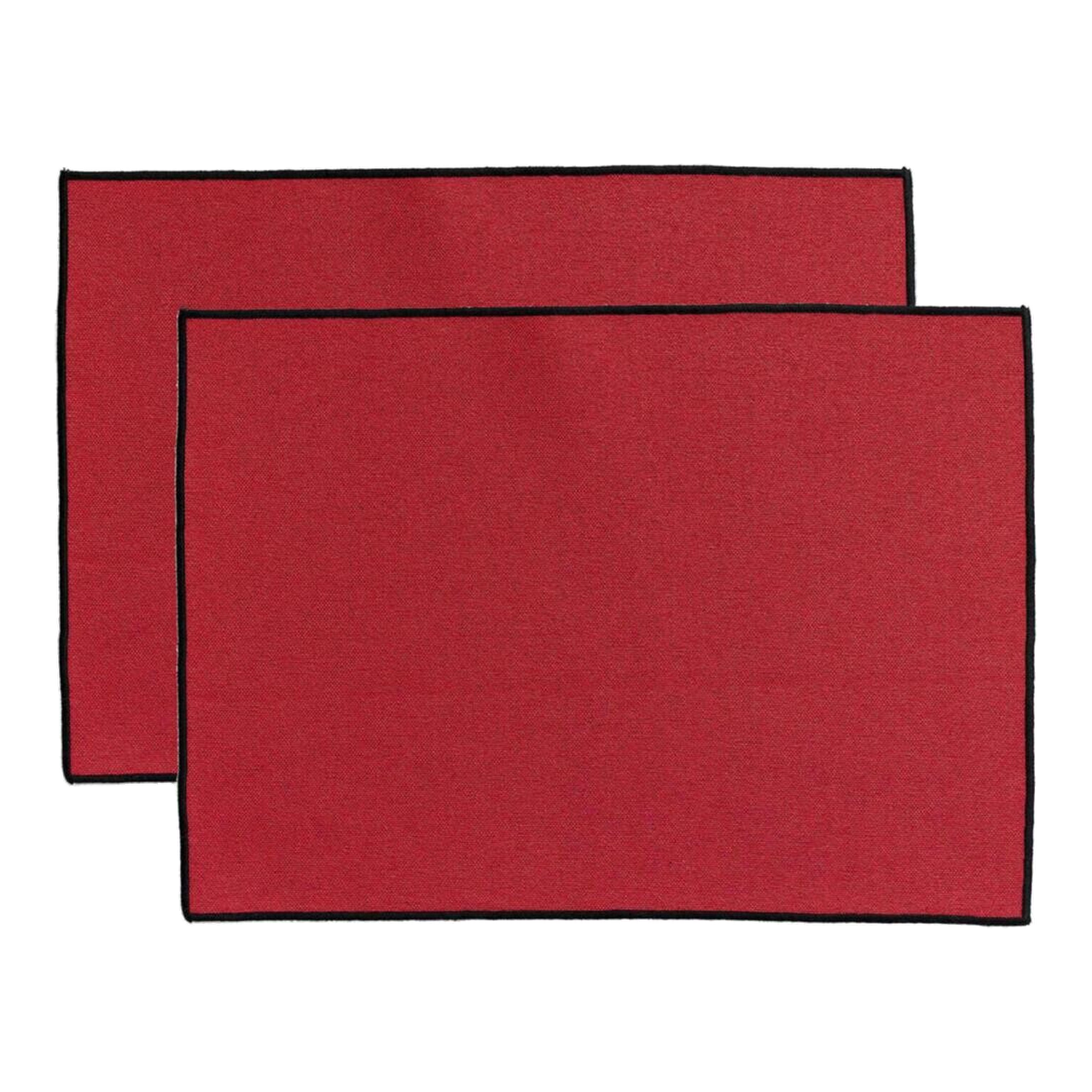 Winkler Lot de 2 set de table recyclés Laora Tango 33 x 45