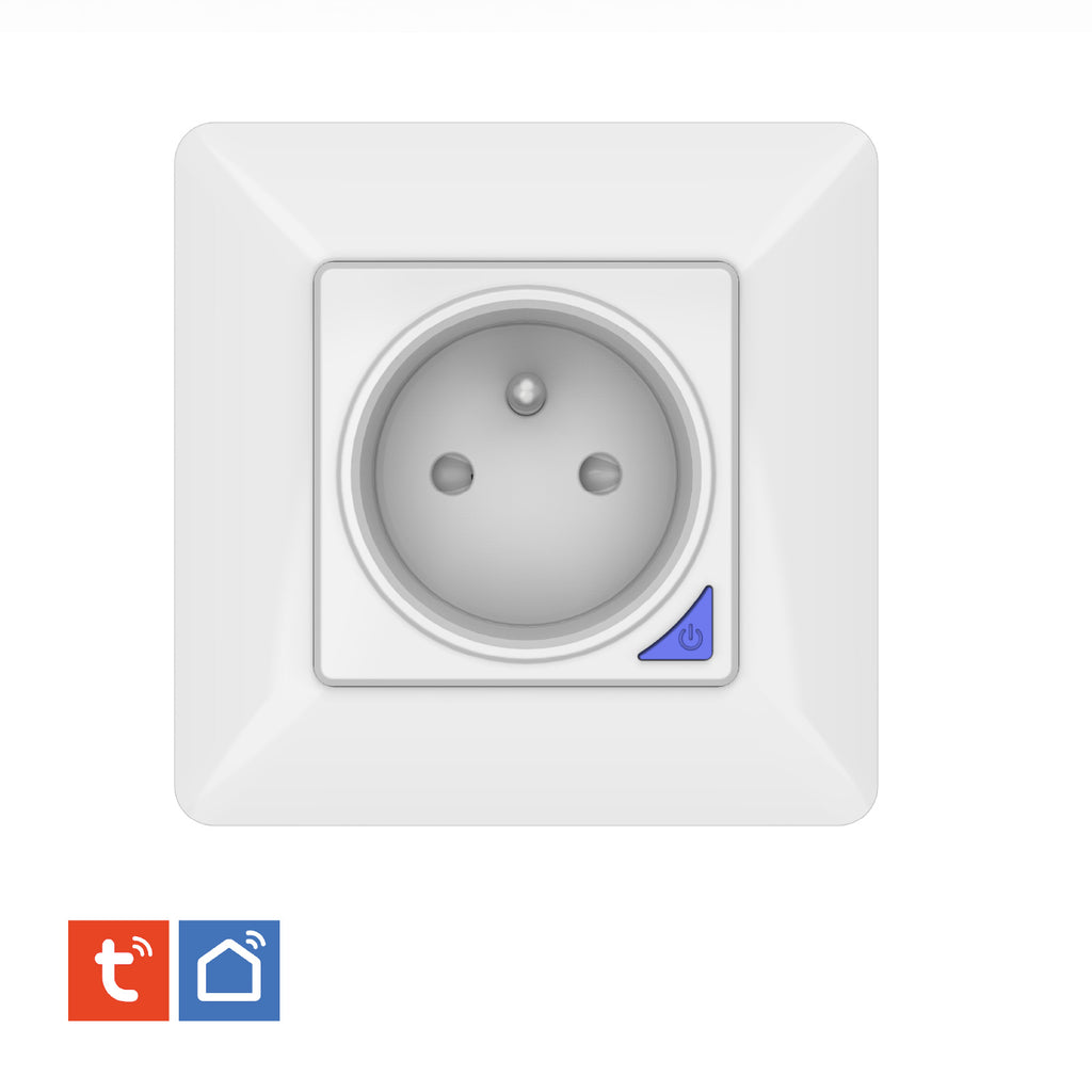 KYF Prise Wi-Fi encastrée intelligente d’intérieur avec compteur d’énergie