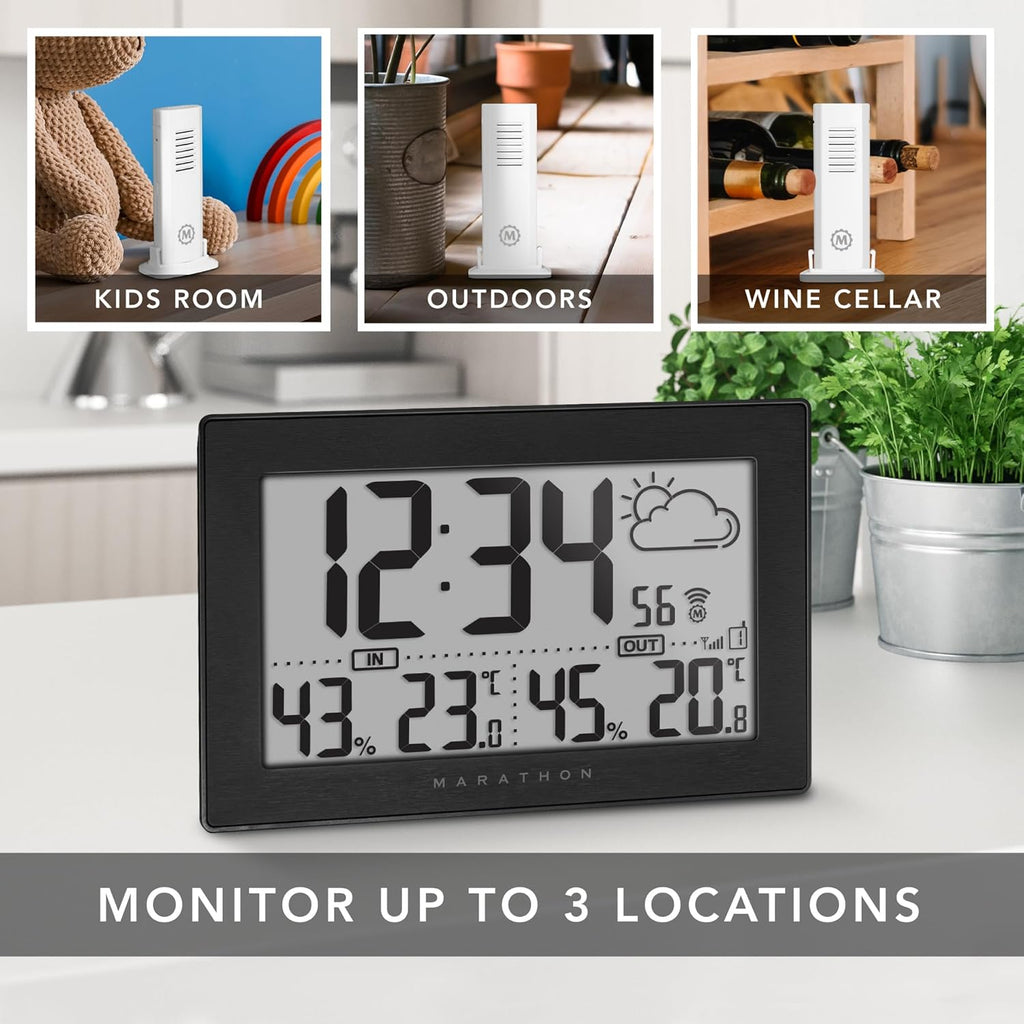 Marathon Geneva Station météo multi-zone et sonde thermo-hygromètre sans fil