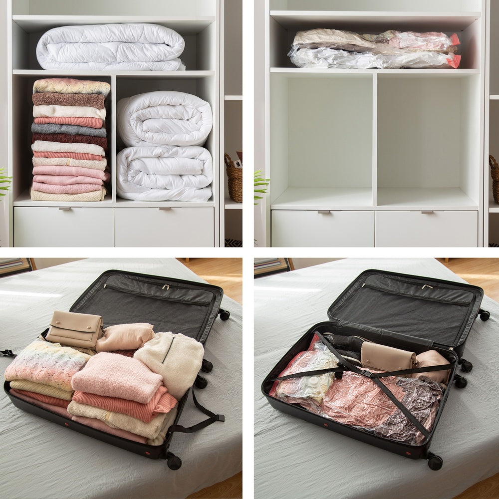 COMPACTOR Aspispace Sacs de Rangement sous Vide M + L Lot de 2