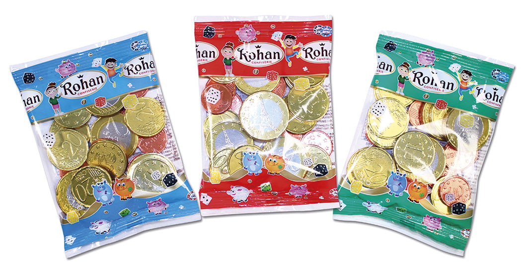 Rohan Sachet de biscuits en forme de pièces de monnaie - 100 g
