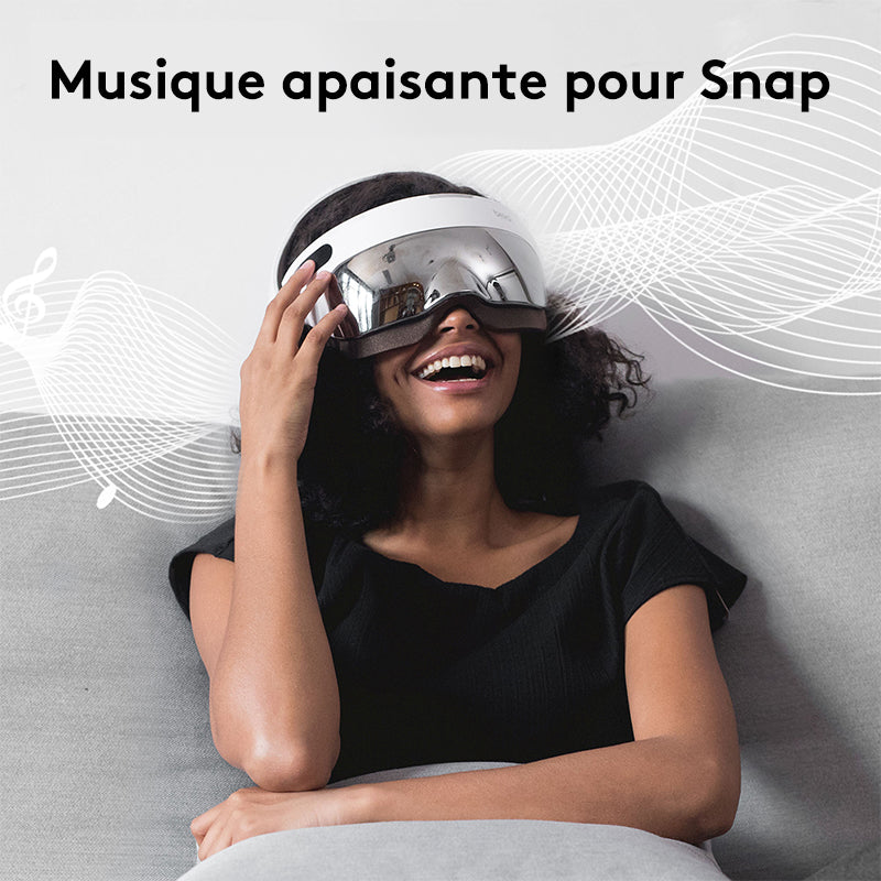 breo iDream5s appareil de massage intelligent pour la tête, massage chauffant par pétrissage et pression pour les yeux et le cou, casque de massage