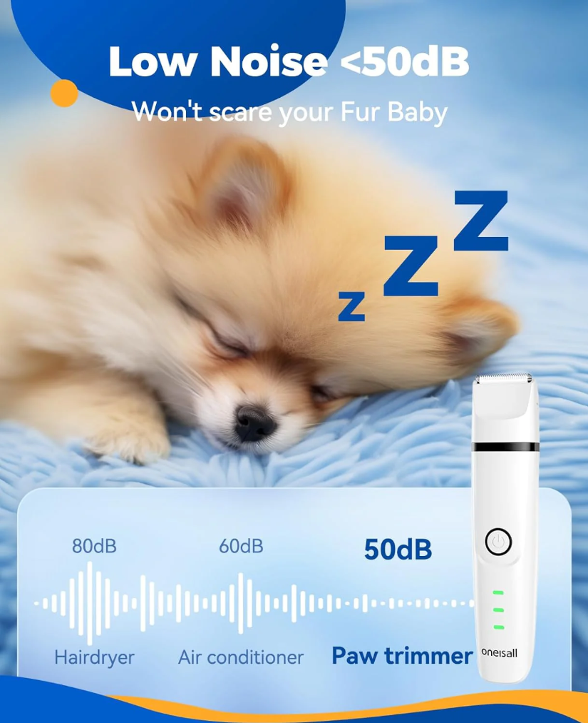 ONEISALL Tondeuse sans fil multifonction pour chiens et chats N12