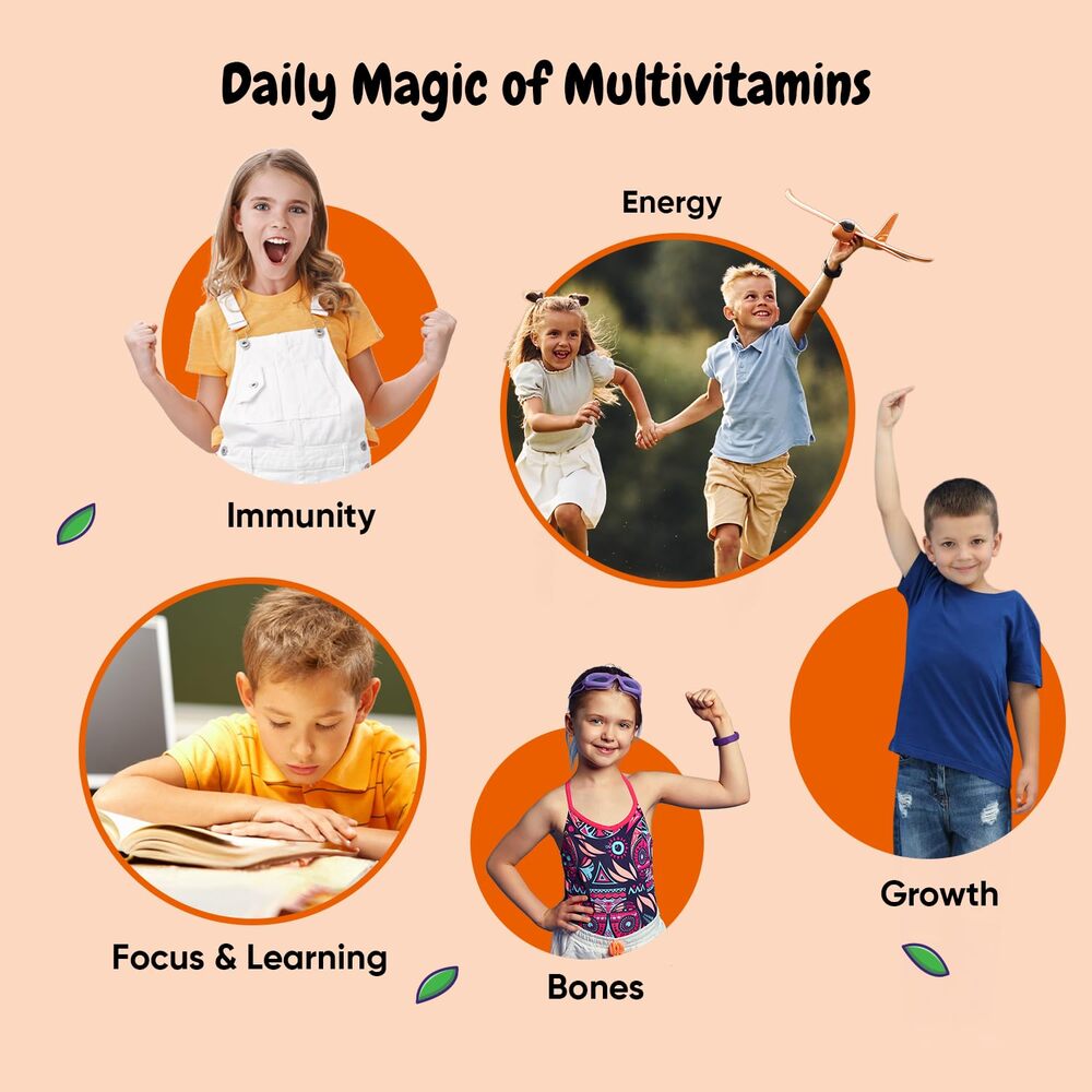 maxmedix Gommes multivitaminées pour enfants, 120 gommes