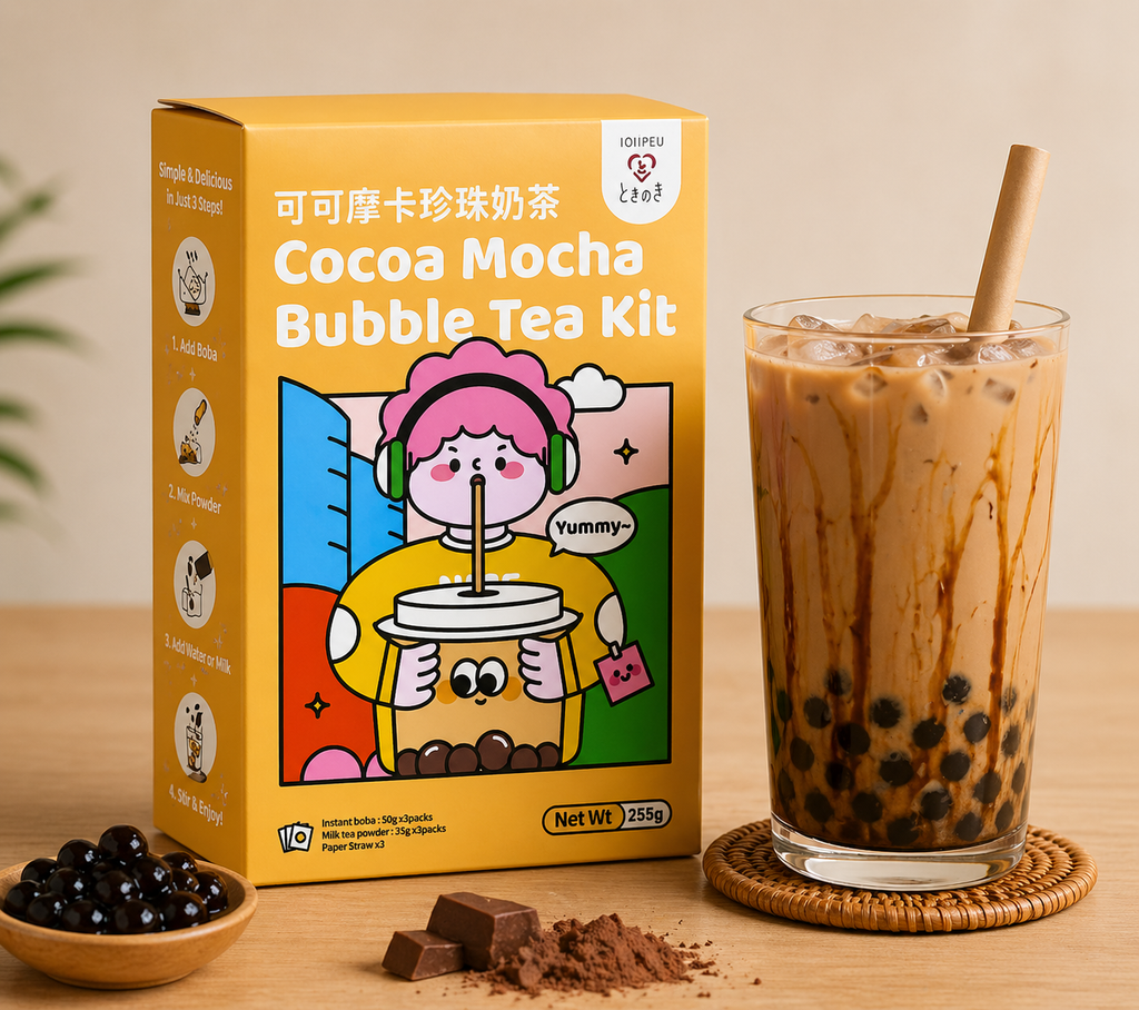 Tokimeki Kit pour bubble tea saveur moka cacao - 255 g