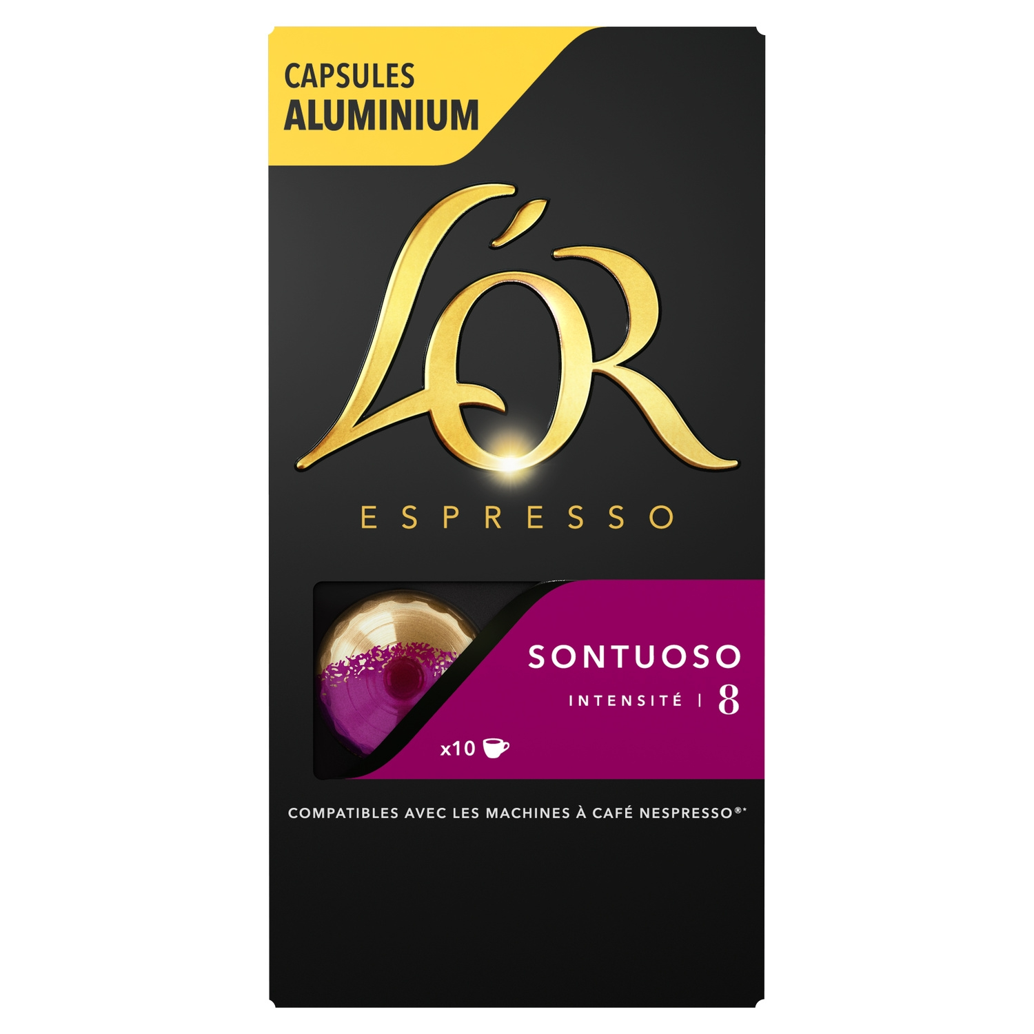 L'OR Capsules compatibles Nespresso, Sontuoso, 10 unités