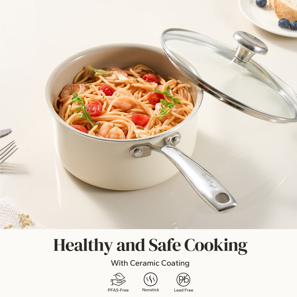 Redchef Gemstone Casserole en aluminium 18cm Beige