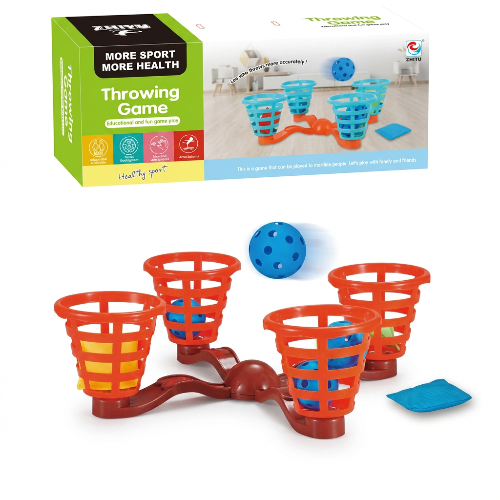 Jeu de basket-ball portable pour enfants CubiDoodle, mini panier en ABS avec ballon, hauteur réglable 100-150cm pour intérieur/extérieur