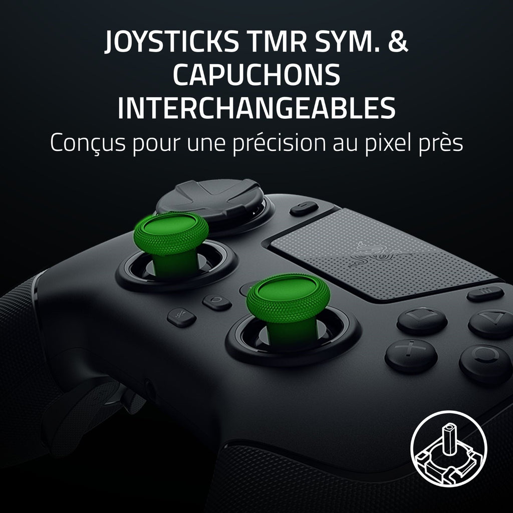 Razer Raiju V3 Pro Manette eSport sans fil - PS5 & PC - Noir