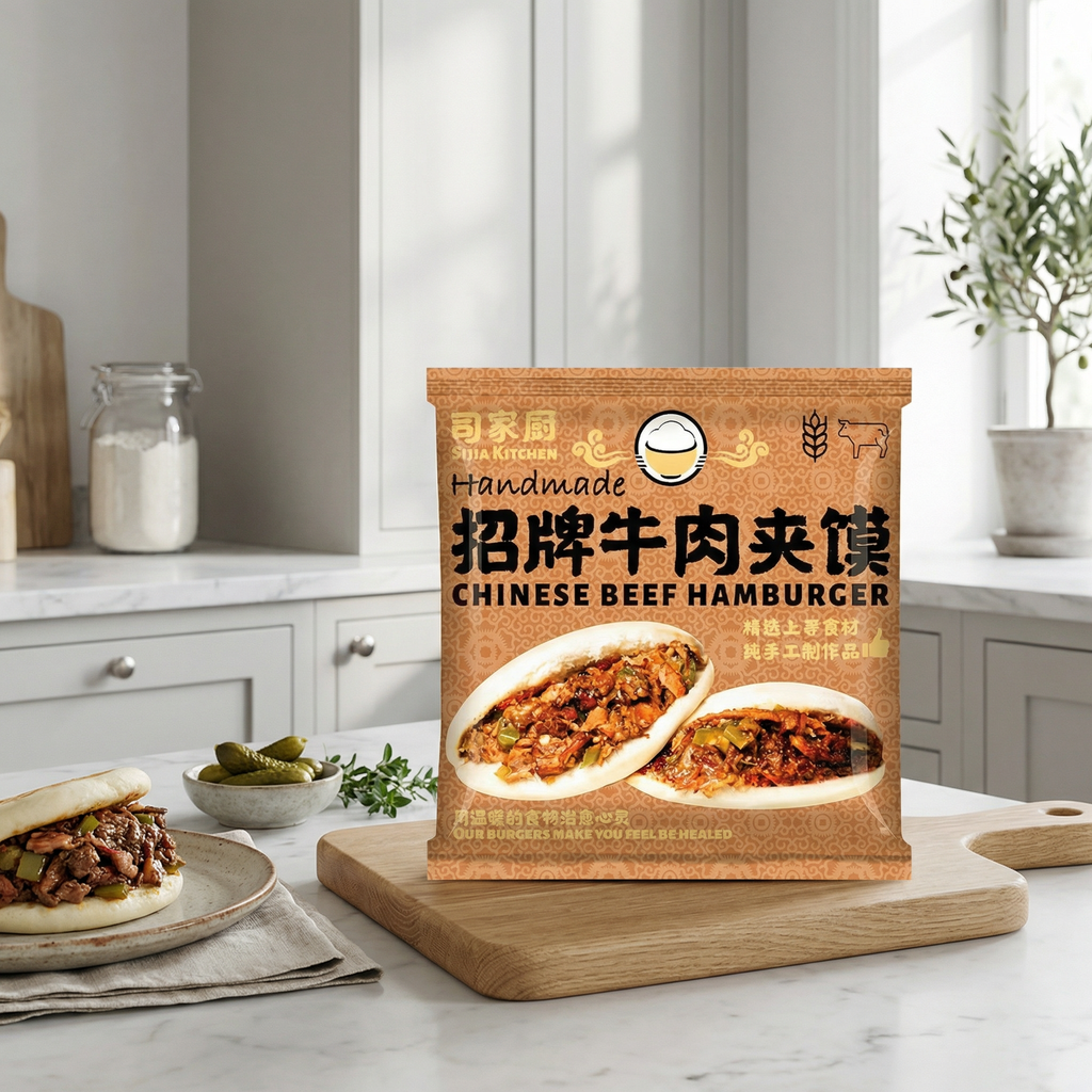 SIJIA KITCHEN Burger de boeuf chinois - 165 g