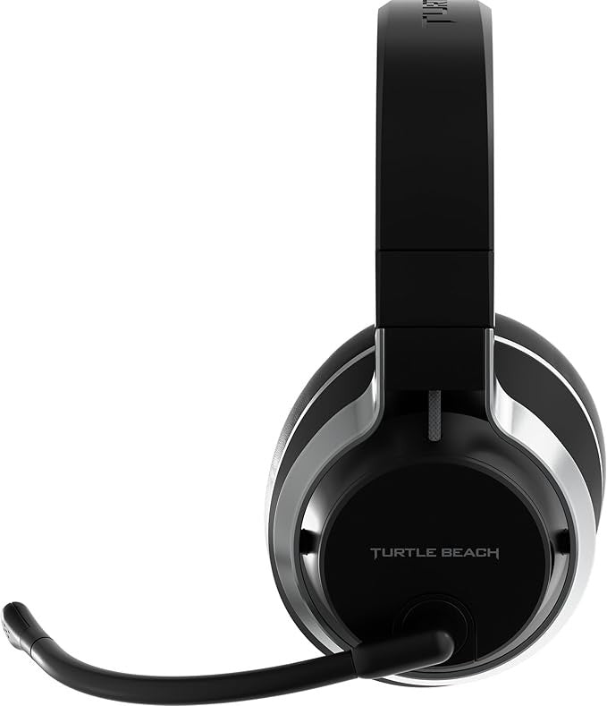 Turtle Beach Stealth Pro Casque gaming sans fil - PS5, PC, Mac, Steam Deck - Réduction de bruit active - Nanoclear 50 mm - Microphone antibruit amovible - Bluetooth