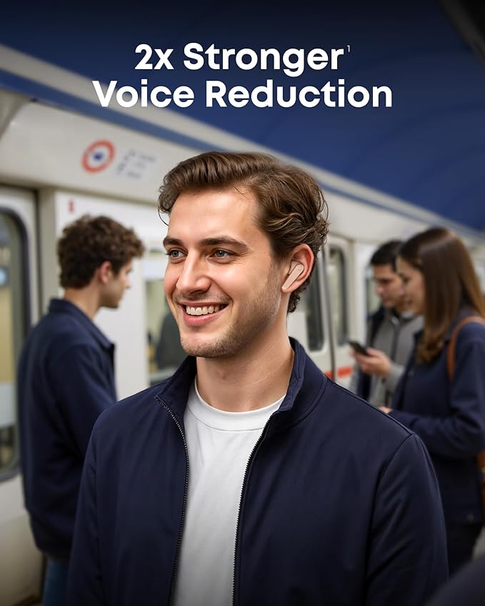 Soundcore Liberty 5 par Anker - Écouteurs sans fil, réduction de bruit adaptative, 2x meilleure réduction vocale, charge rapide, audio Dolby, appels clairs avec 6 micros et IA