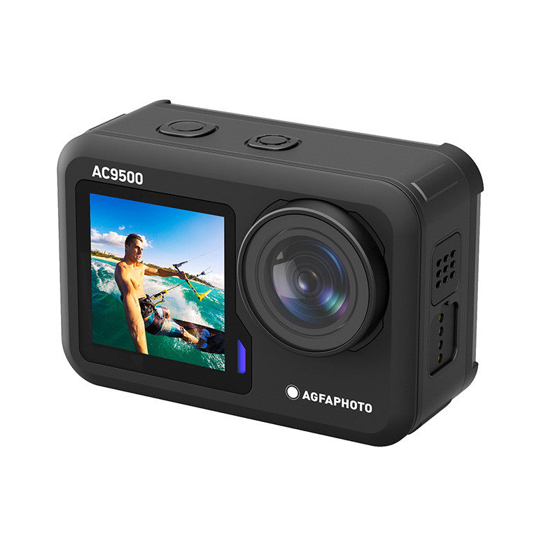 AgfaPhoto Realimove AC9500 caméra d'action étanche 4K, grand angle 170 ° avec accessoires