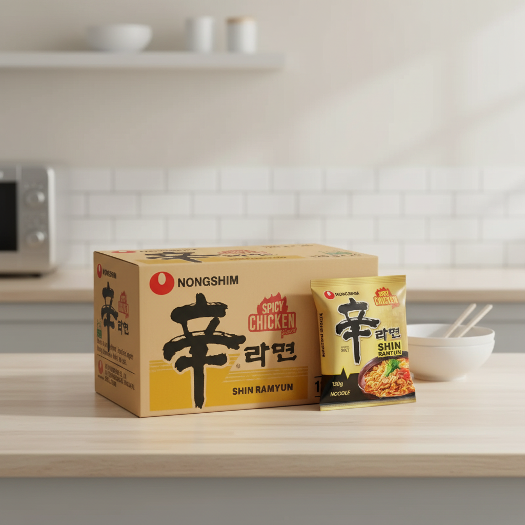Nongshim Shin Ramyun Nouilles Instantanées Saveur Poulet Épicé - 20 x 120 g