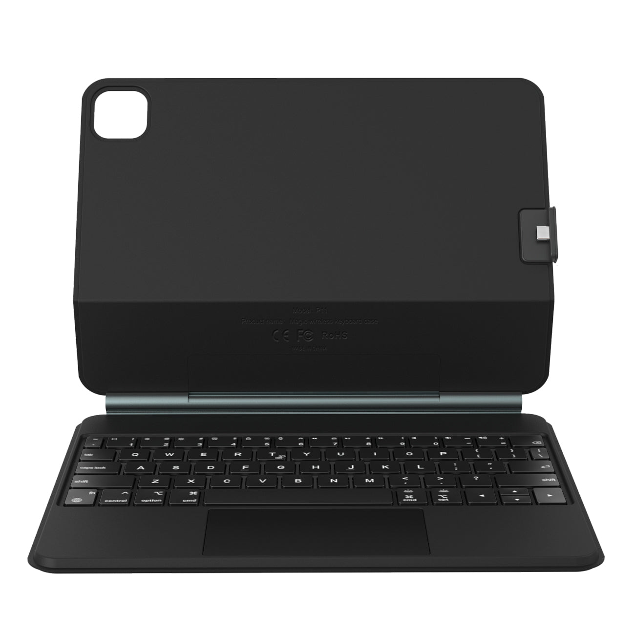 Rexsun Étui Clavier Pour Tablette Design Flottant Magnétique, Housse De Protection Détachable, Pavé Tactile De Précision Pour iPad Pro 11"/Air 10,9"/11", Modèle P11-1 Noir