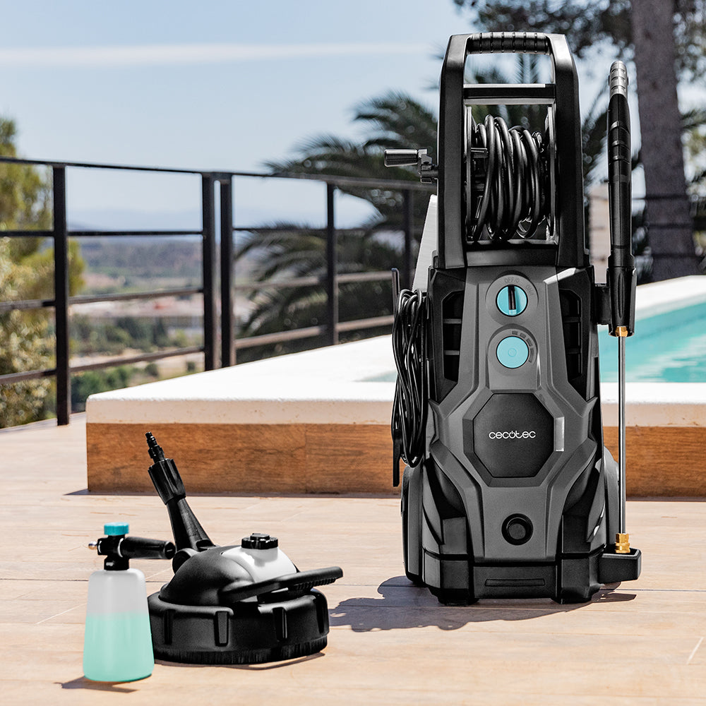 Cecotec HydroBoost 3200 TotalClean High Pressure Washer - 3200W Brushless Pressure Washer 225 Bar, 540 L/h, Aluminium Pump with 14m Operating Radius for Home, Car & Garden, Multi-colored