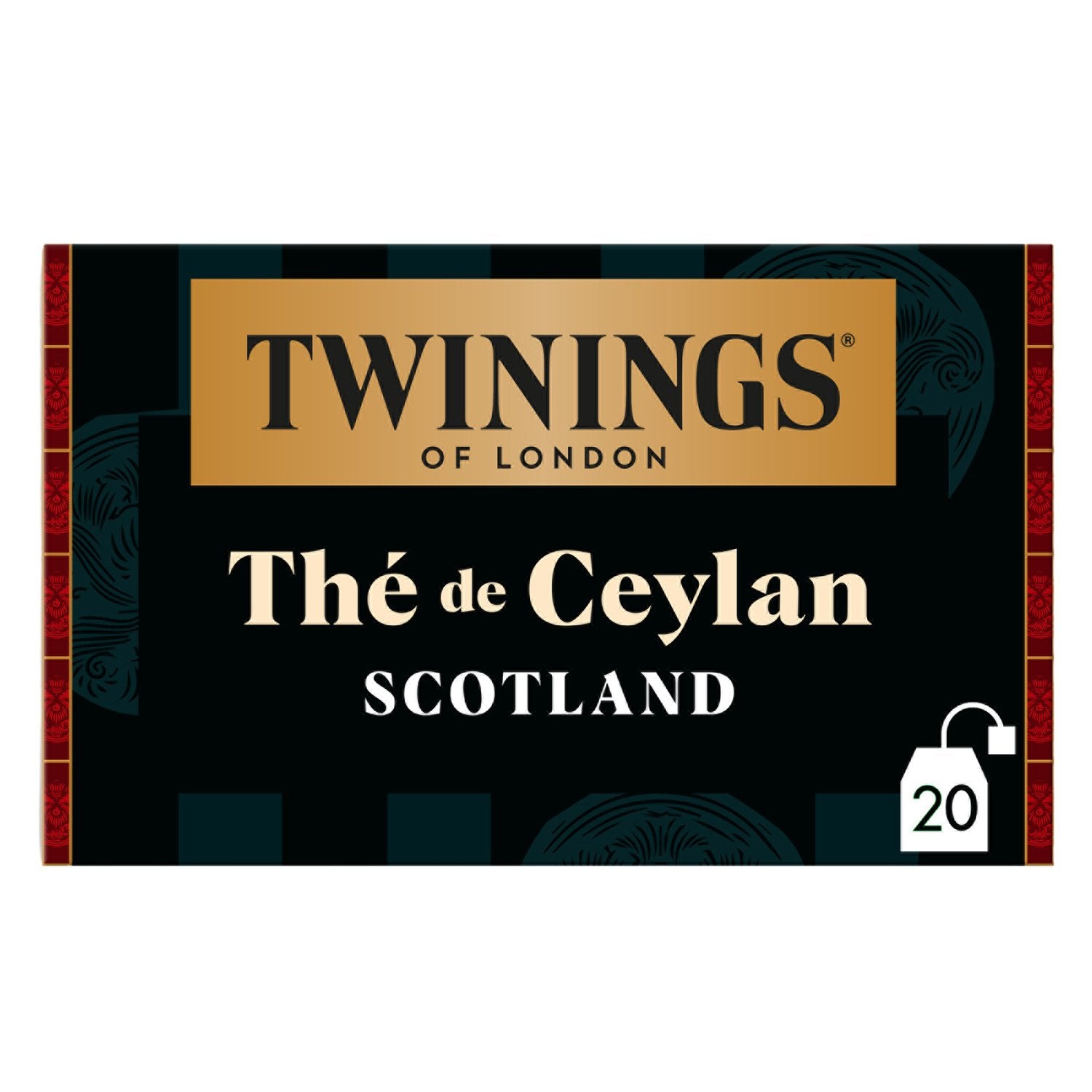 TWININGS Thé noir Ceylan - 20 sachets / 40 g
