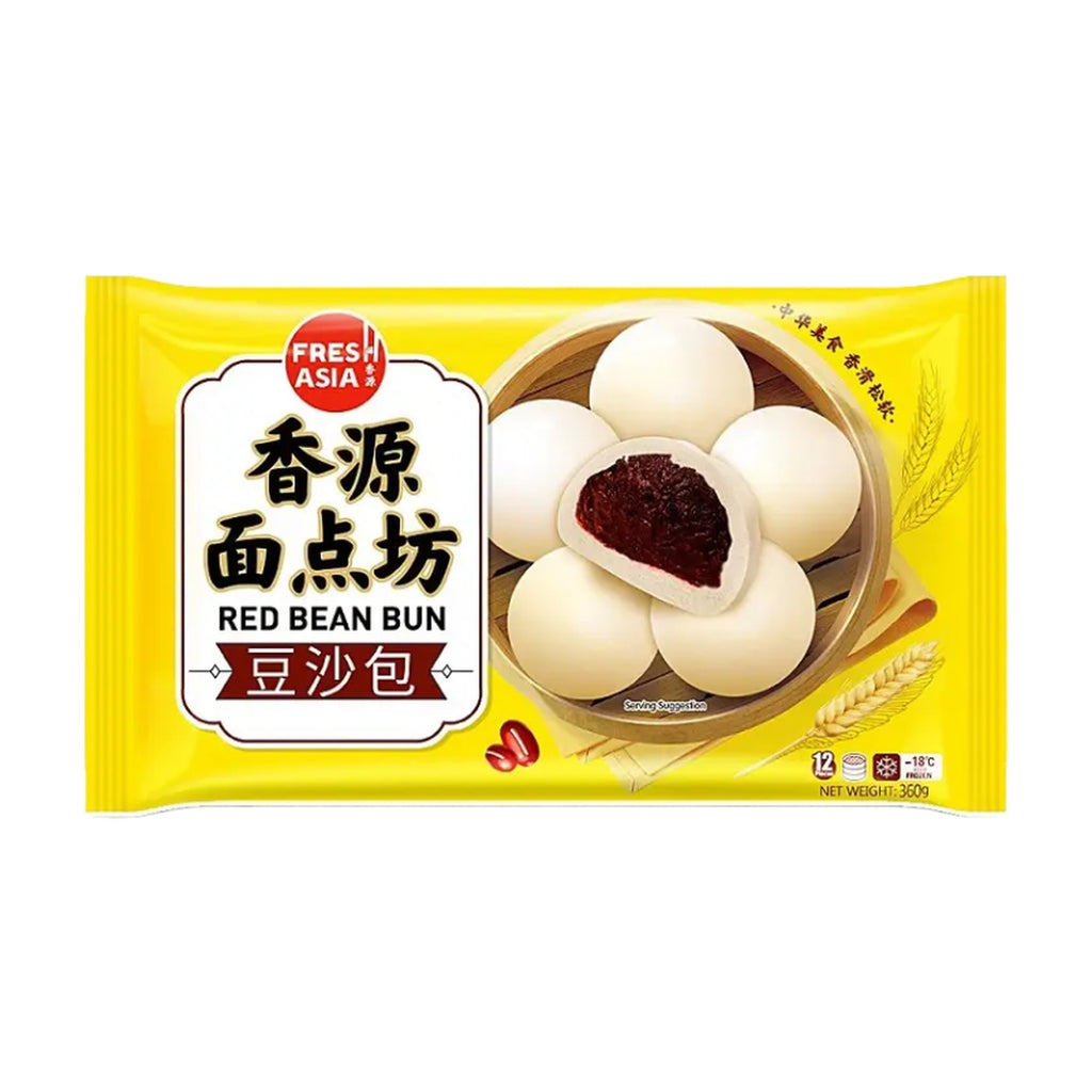 FRESHASIA Petits pains fourrés à la pâte de haricots 360 g