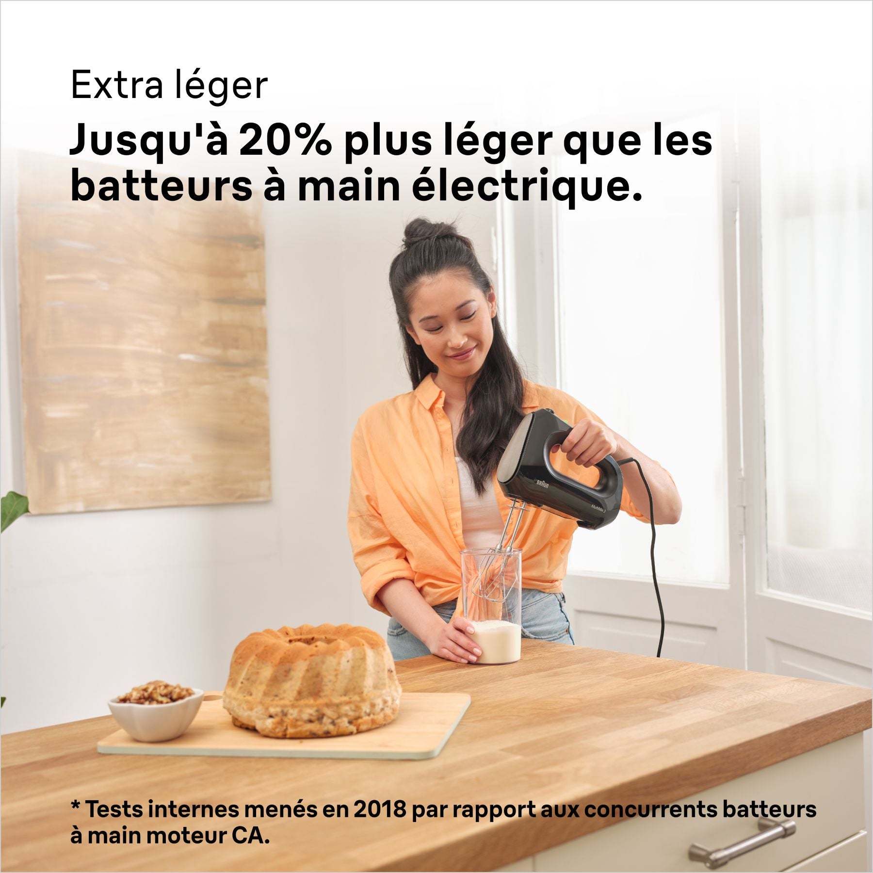 BRAUN MultiMix 1, Batteur à Main 500W, HM2110BK, Noir