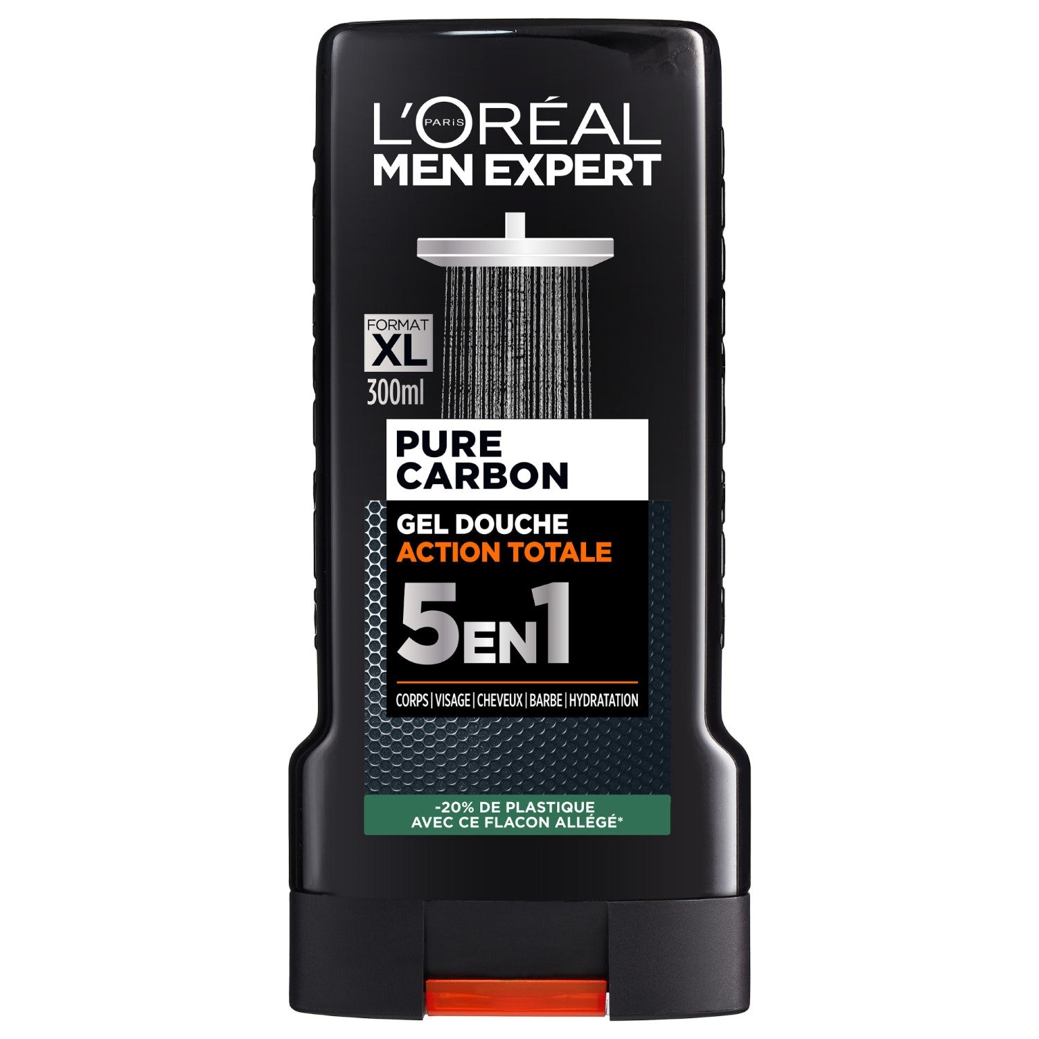 L'Oréal Paris Men Expert Pure Carbon Gel Douche Action Totale 5-en-1 300ml