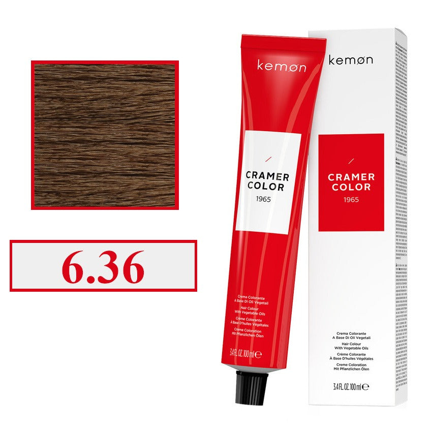 KEMON Cramer Color 6.36 Blond Foncé Doré - Teinture capillaire - 100 ml