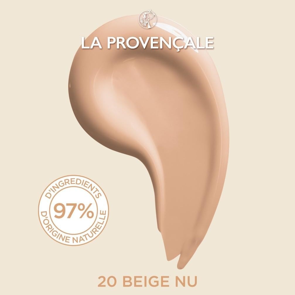 La Provençale Bio Fond de Teint Teinté Soin Clair Naturel 20 Beige Nu, 30 ml