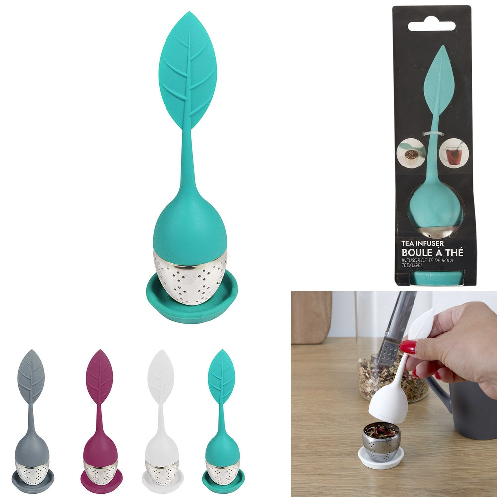 COOK CONCEPT Infuseur à thé en acier inoxydable avec feuille en silicone