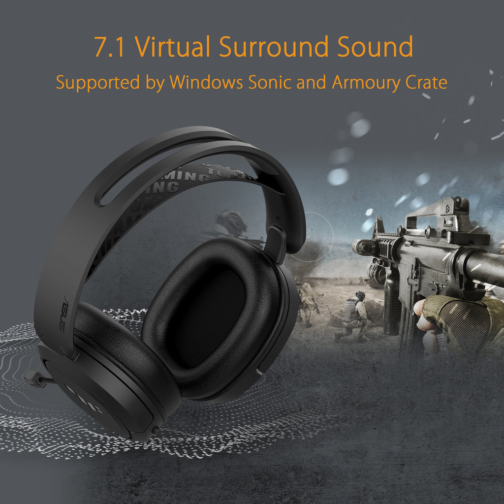 ASUS TUF H1 Casque Gaming Sans Fil - Noir