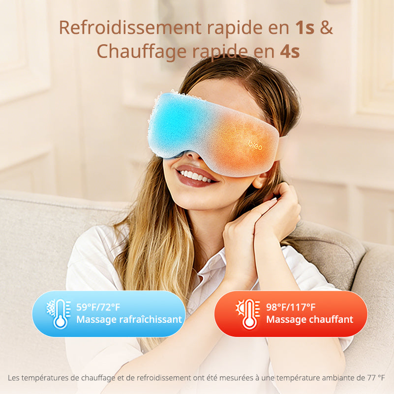 BREO See7 Masseur oculaire chauffant et refroidissant pour les yeux gonflés et soulagement de la fatigue oculaire
