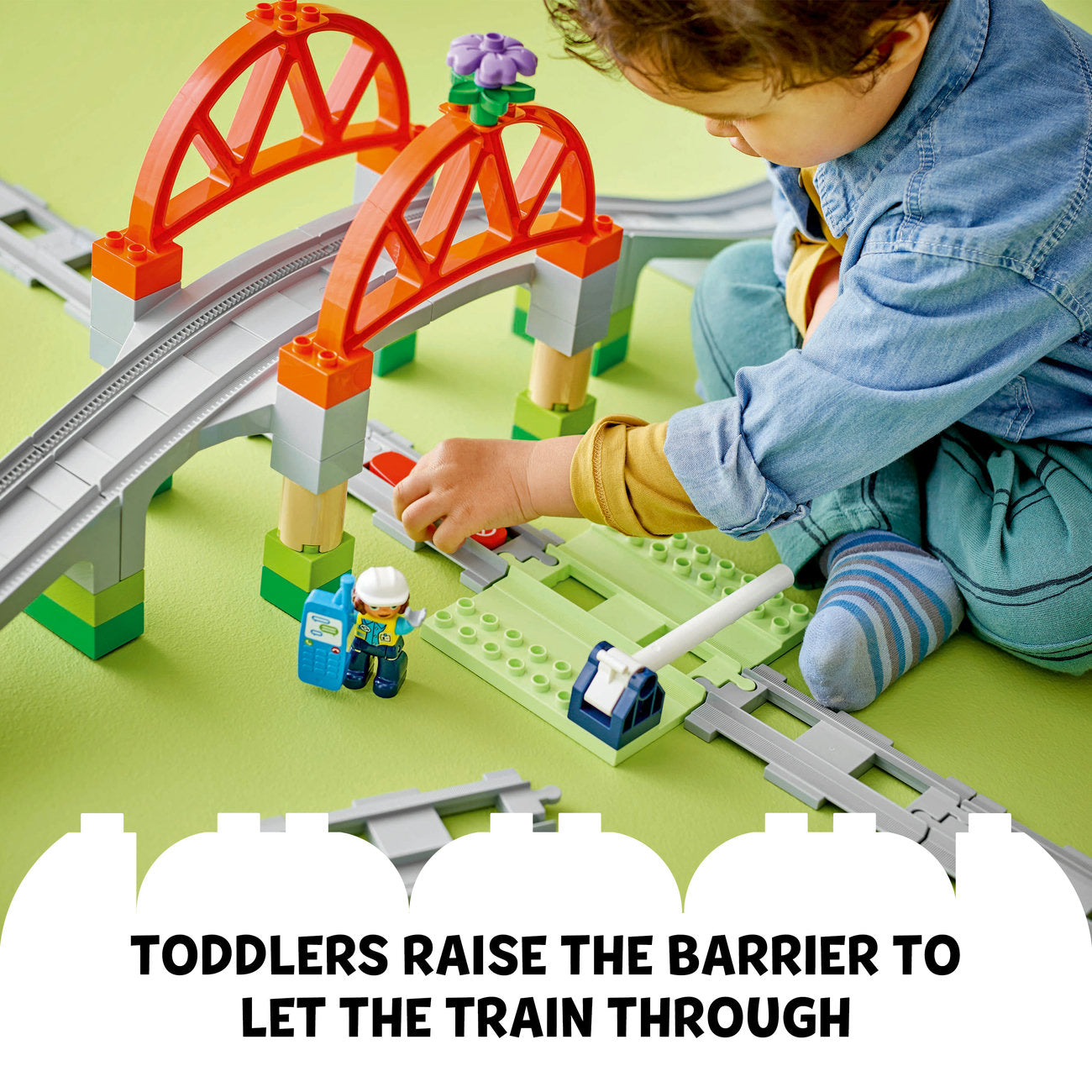 LEGO DUPLO Town Set d'extension pont de train et voies