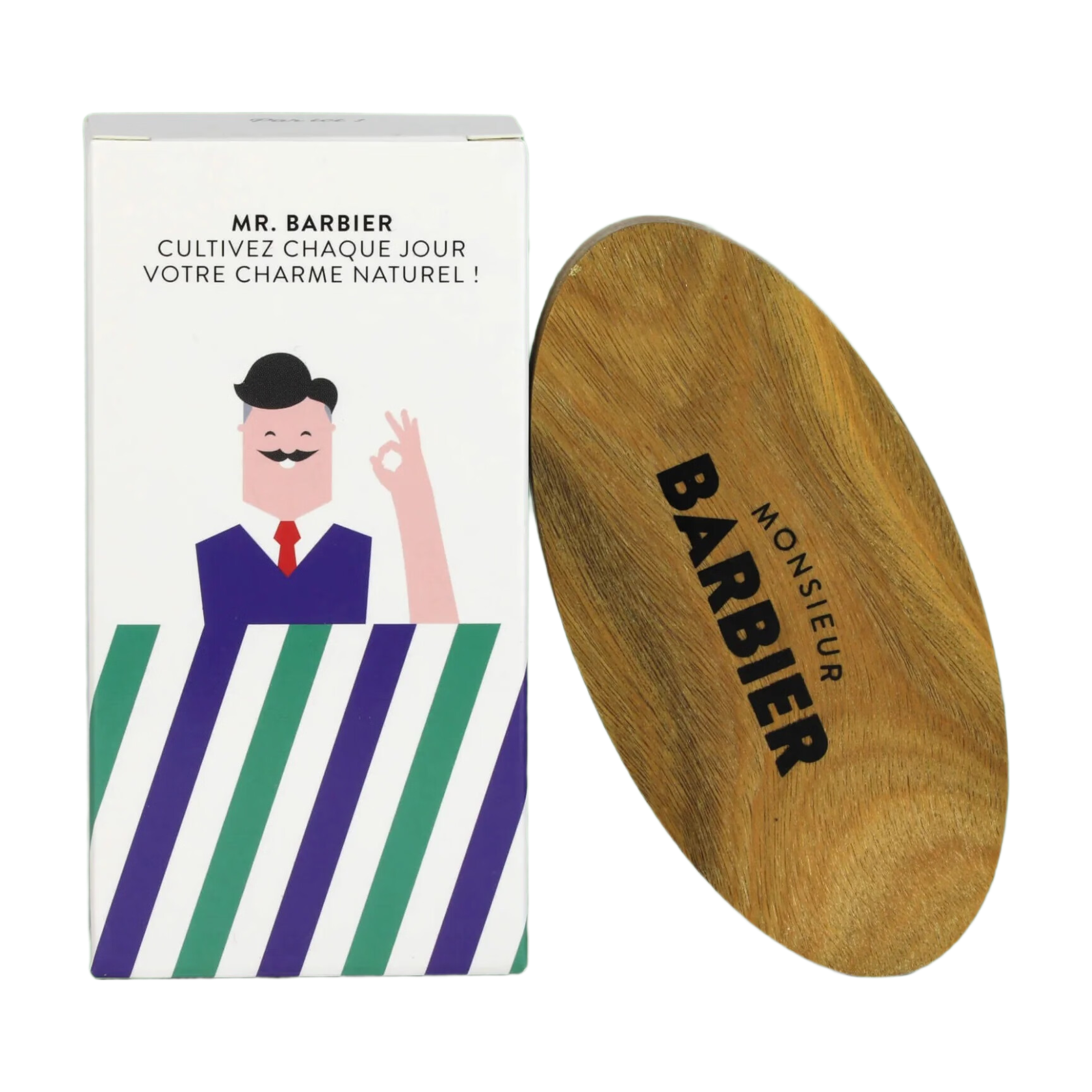 MONSIEUR BARBIER - Brosse Barbe Et Cheveux Final Touch - 1 Unité