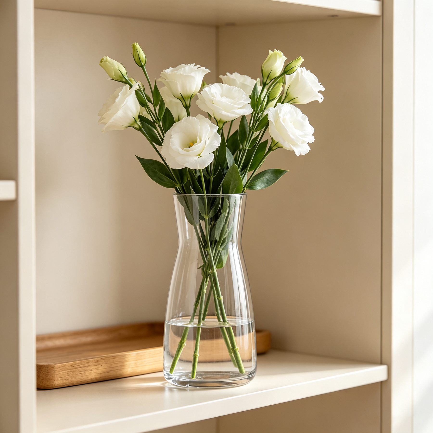 INPROB Vase en verre transparent - 20 cm